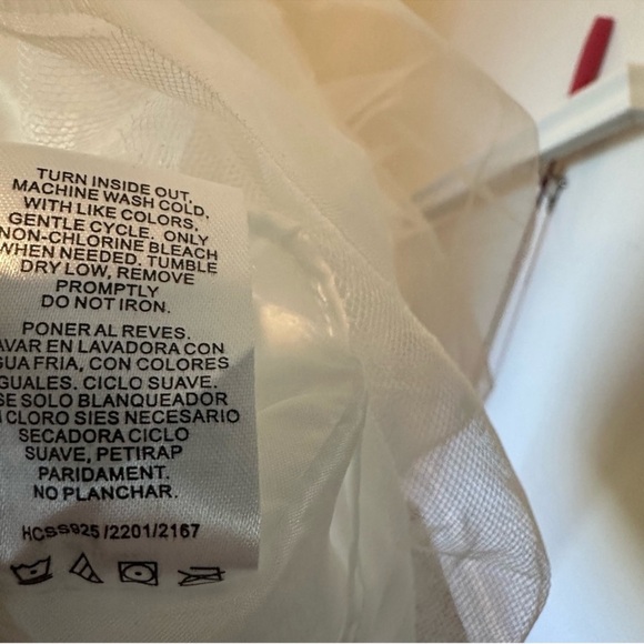 Biscotti Flower Girl White Dress with Lace Shoulders & Matching Bow Headband - Picture 13 of 14